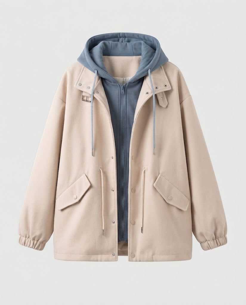 Damen Urban Oversized Fleece-Jacke Shop Nory