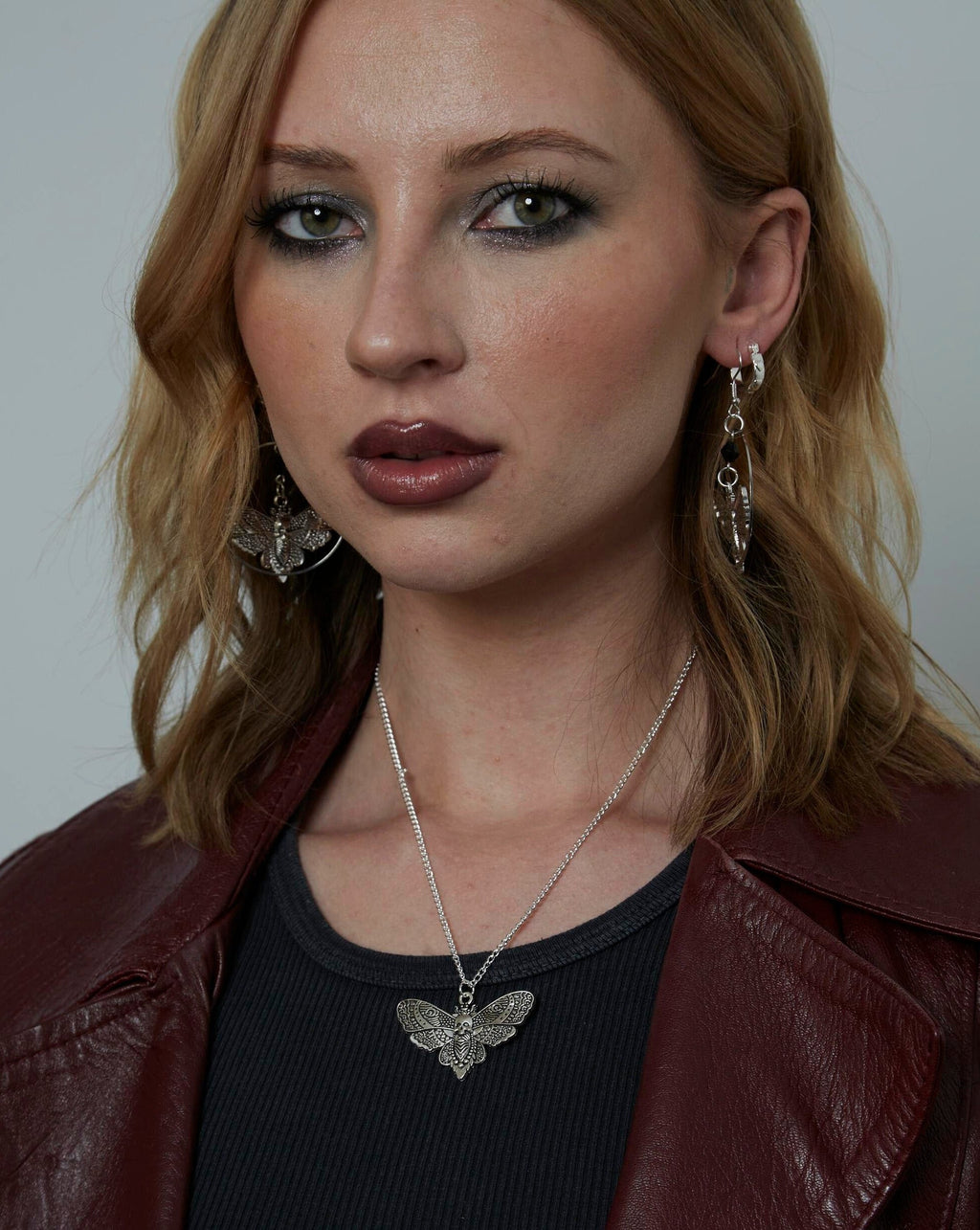 Gothic Giant Moth Charm Necklace | Shop Nory