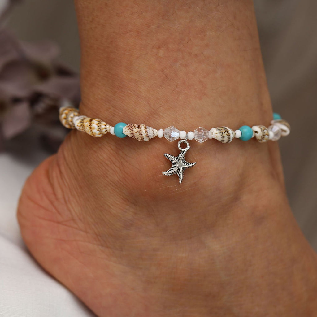 Damen Fußkettchen mit elegantem Delphin-Anhänger Shop Nory