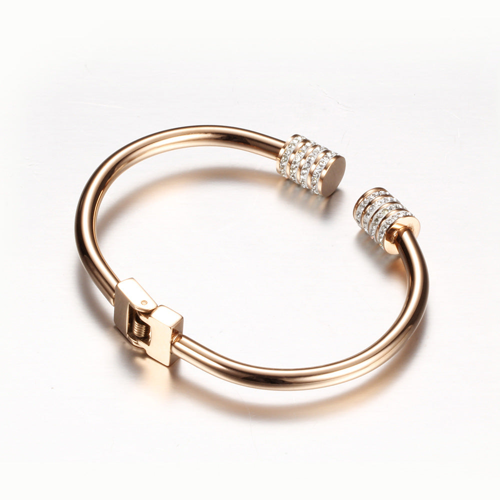 Damen Armreif mit funkelnden Kristallelementen Shop Nory