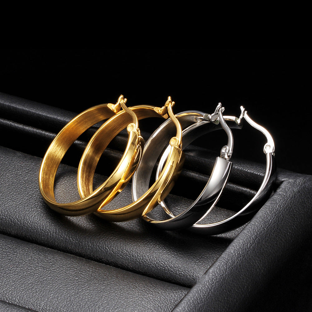 Damen Creolen mit elegantem Schliff und sicherem Verschluss Shop Nory
