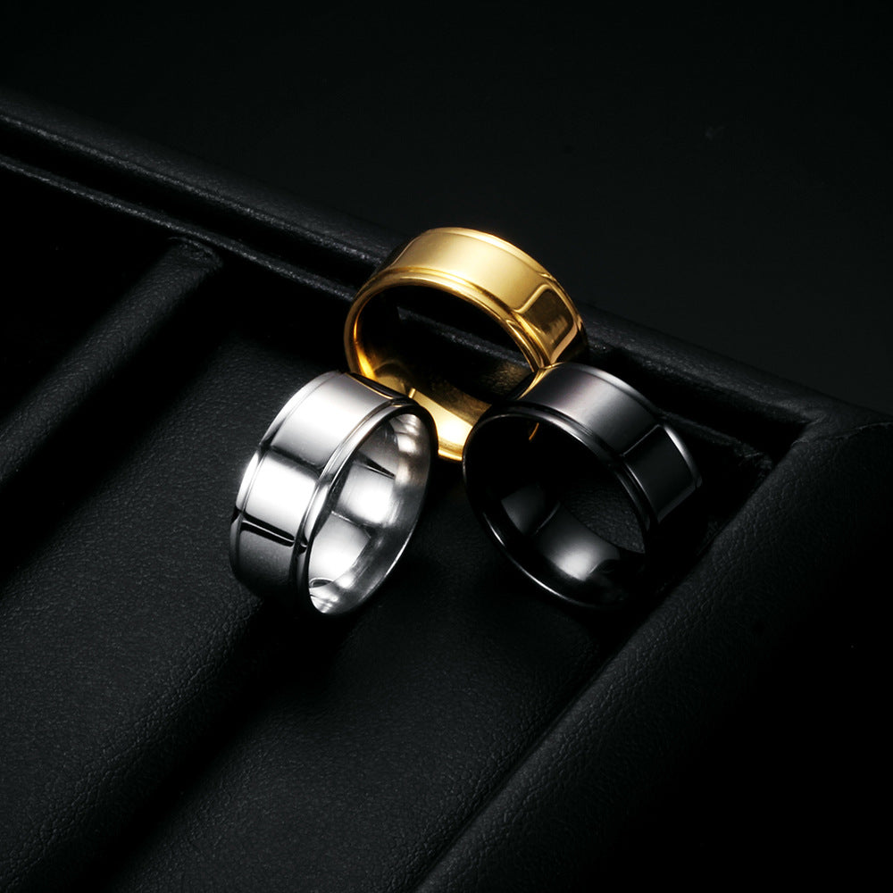 Herren Hochwertiger Edelstahlring mit modernem, minimalistischen Design Shop Nory