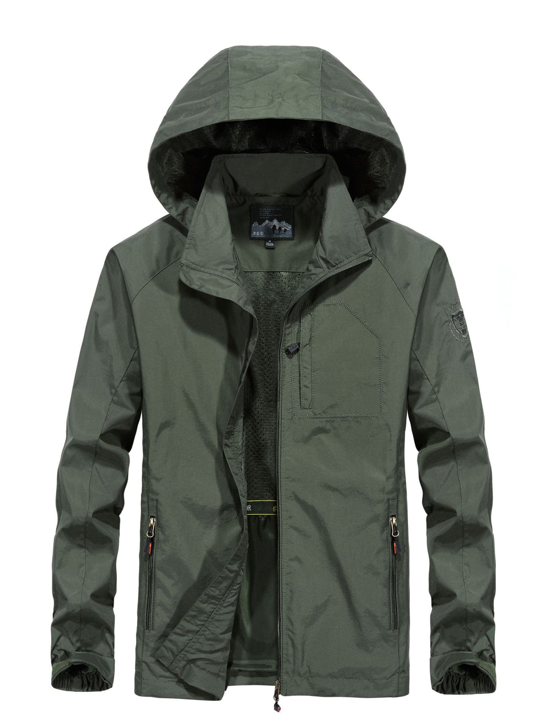 Herren Leichte Allwetter-Fieldjacke mit Kapuze, Mesh‑Innenfutter und Reißverschlusstaschen Shop Nory