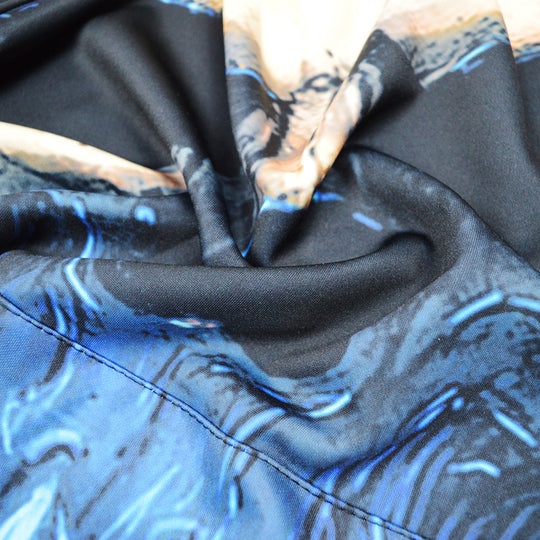 Unisex Kapuzenpullover mit 3D-Schädel-Print & blauem Flammen-Motiv Shop Nory