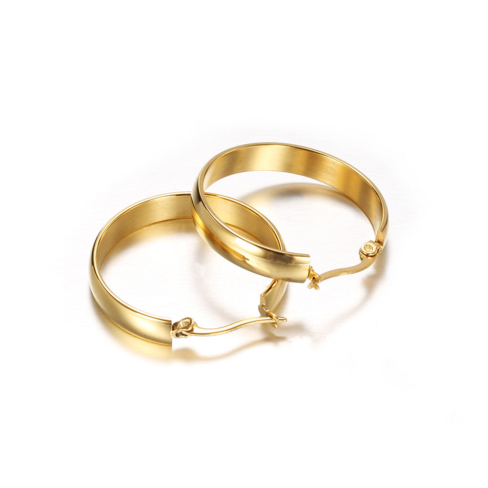 Damen Creolen mit elegantem Schliff und sicherem Verschluss Shop Nory