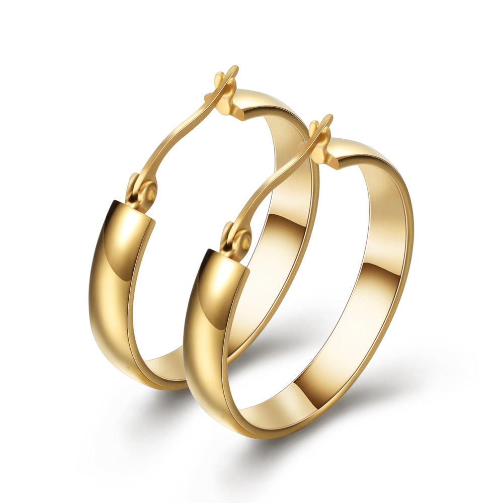 Damen Creolen mit elegantem Schliff und sicherem Verschluss Shop Nory