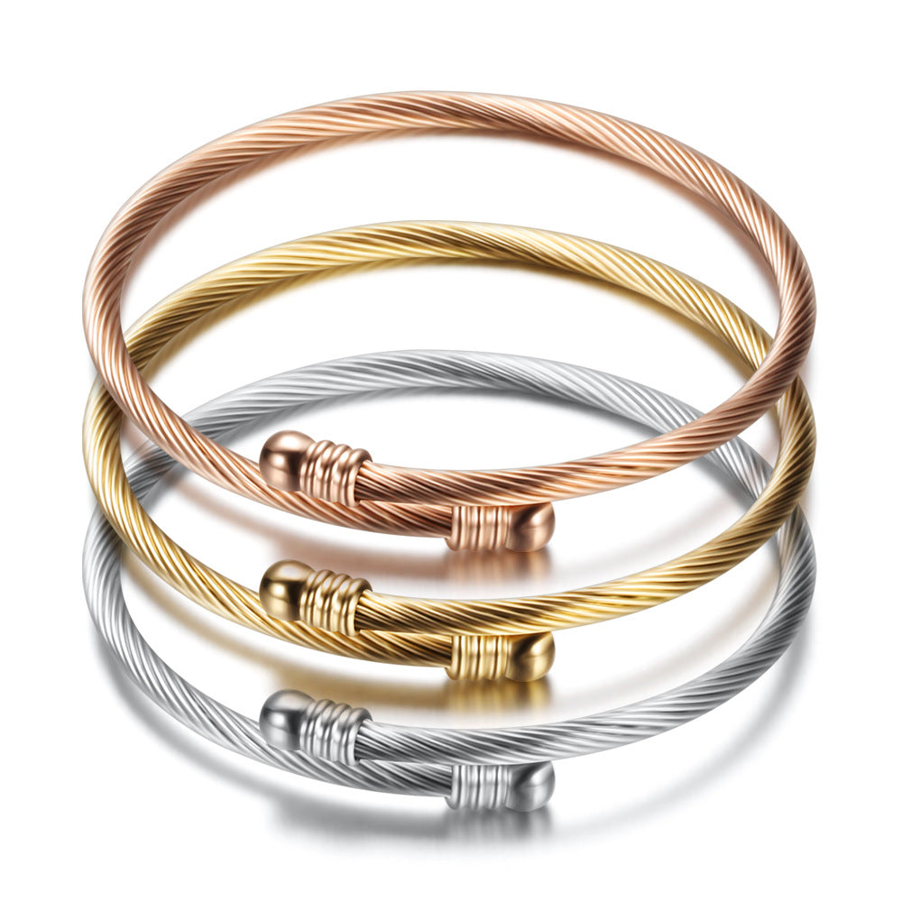 Damen Armreif im eleganten, spiralförmigen Design Shop Nory