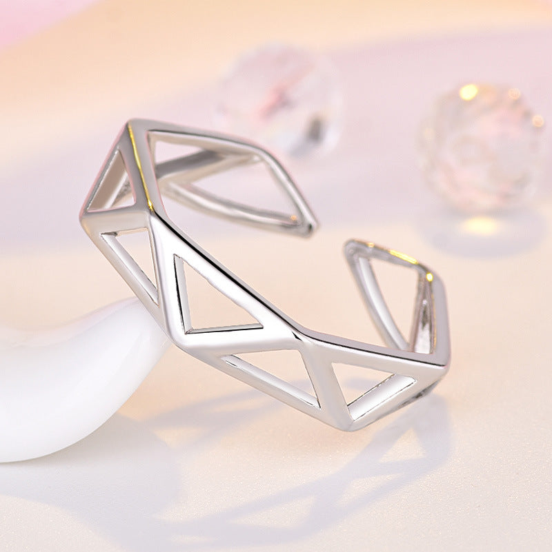 Damen Offener Ring mit modernem geometrischen Design Shop Nory