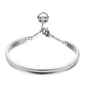 Damen Armband mit funkelndem Zirkonia-Besatz und verstellbarem Zugverschluss Shop Nory