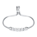 Damen Armband mit funkelnden Zirkonia und verstellbarem Zugverschluss Shop Nory