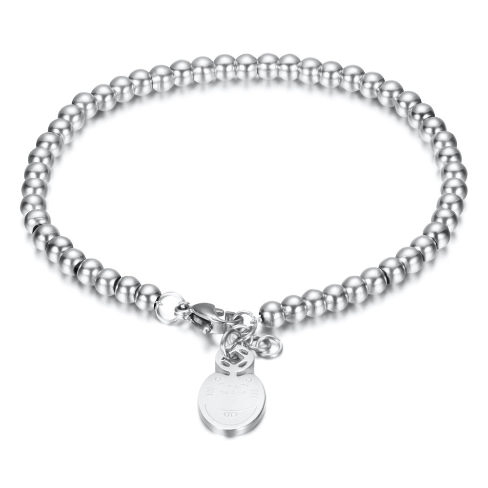 Damen Armband mit hochwertigem Kugeldesign und personalisierbarem Anhänger Shop Nory