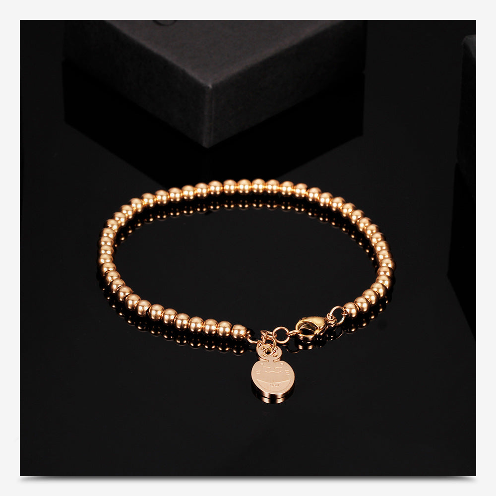 Damen Armband mit hochwertigem Kugeldesign und personalisierbarem Anhänger Shop Nory