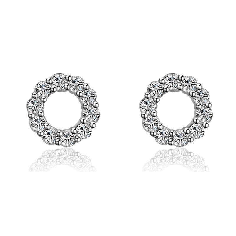 Damen Ohrstecker mit funkelndem Kristalldesign und eleganter Zirkonia-Verzierung Shop Nory