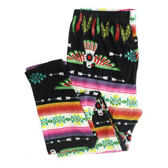 Damen Stretch-Leggings mit Ethno-Print, hohem Bund & elastischem Komfort Shop Nory