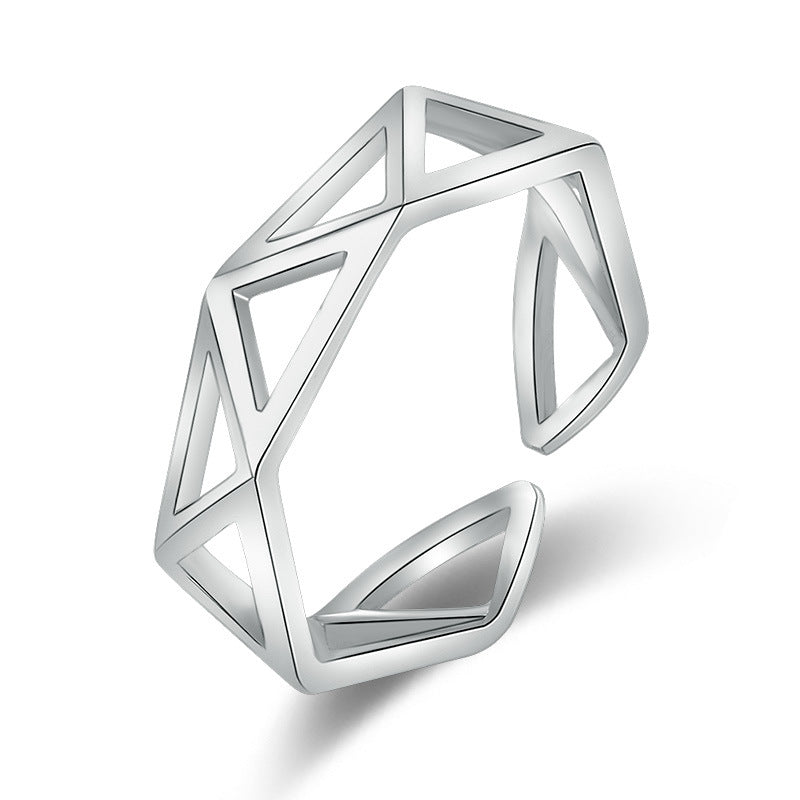 Damen Offener Ring mit modernem geometrischen Design Shop Nory