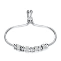 Damen Armband mit funkelnden Zirkonia-Elementen und verstellbarem Zugverschluss Shop Nory