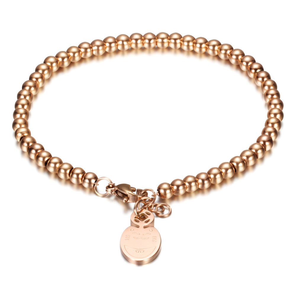 Damen Armband mit hochwertigem Kugeldesign und personalisierbarem Anhänger Shop Nory