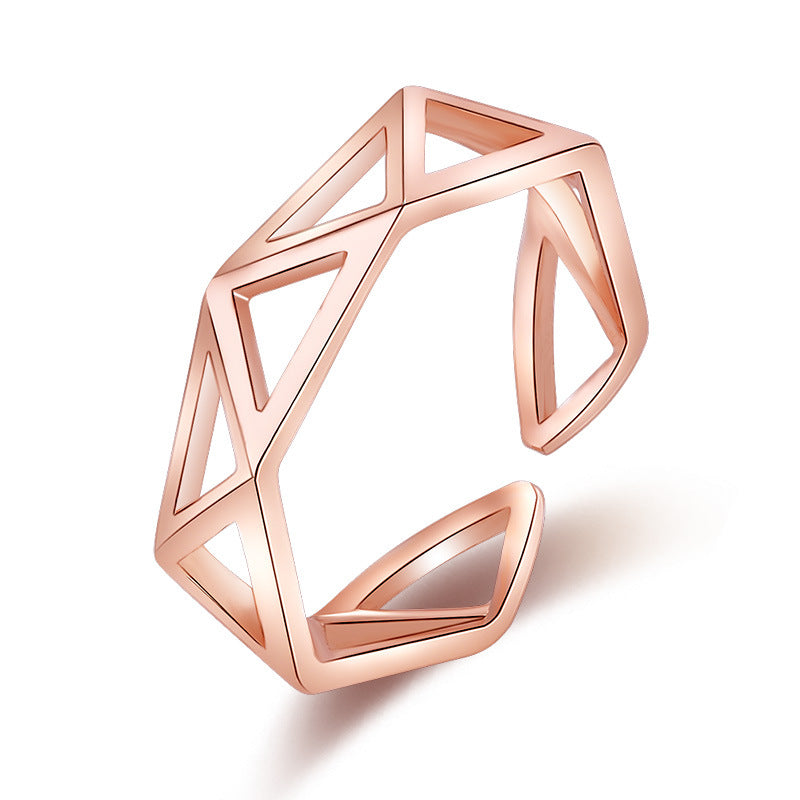 Damen Offener Ring mit modernem geometrischen Design Shop Nory