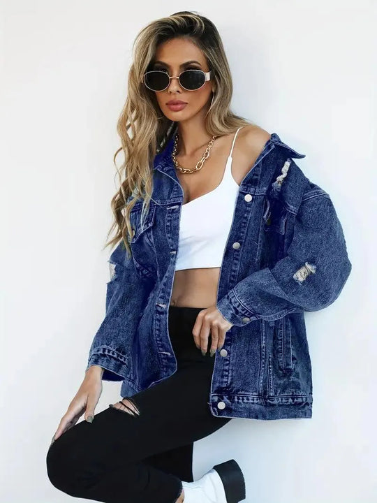 Oversized Jeansjacke für Damen