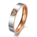 Damen Ring mit Herzmotiv und funkelnden Zirkonia Shop Nory