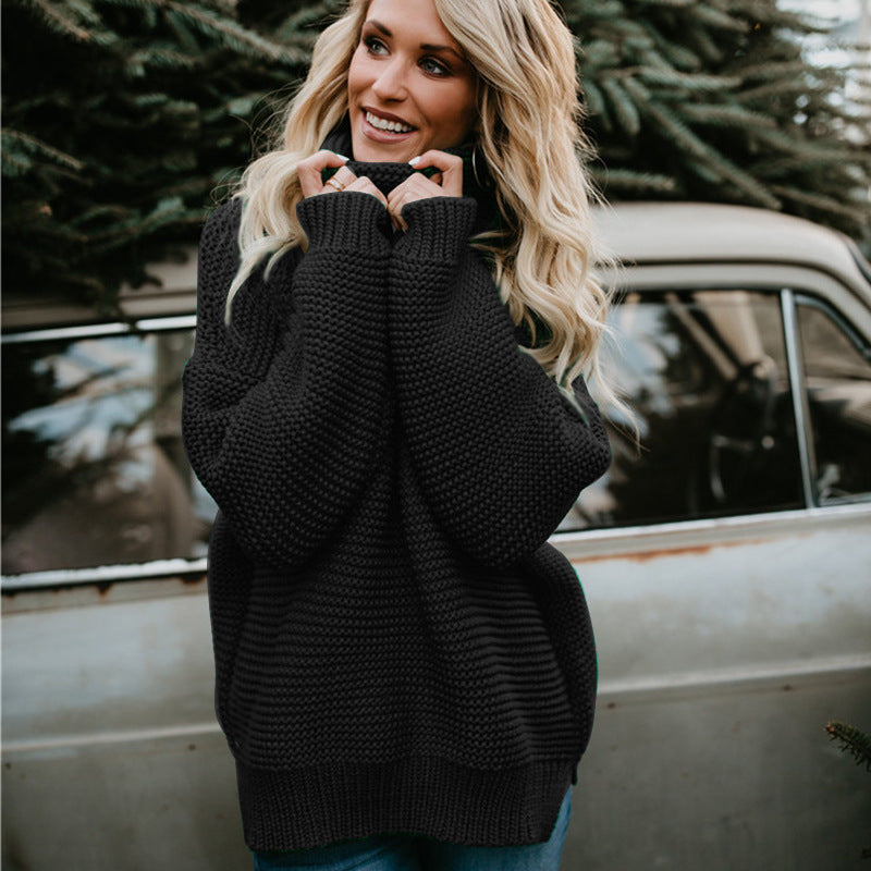 Damen kuscheliger Rollkragenpullover