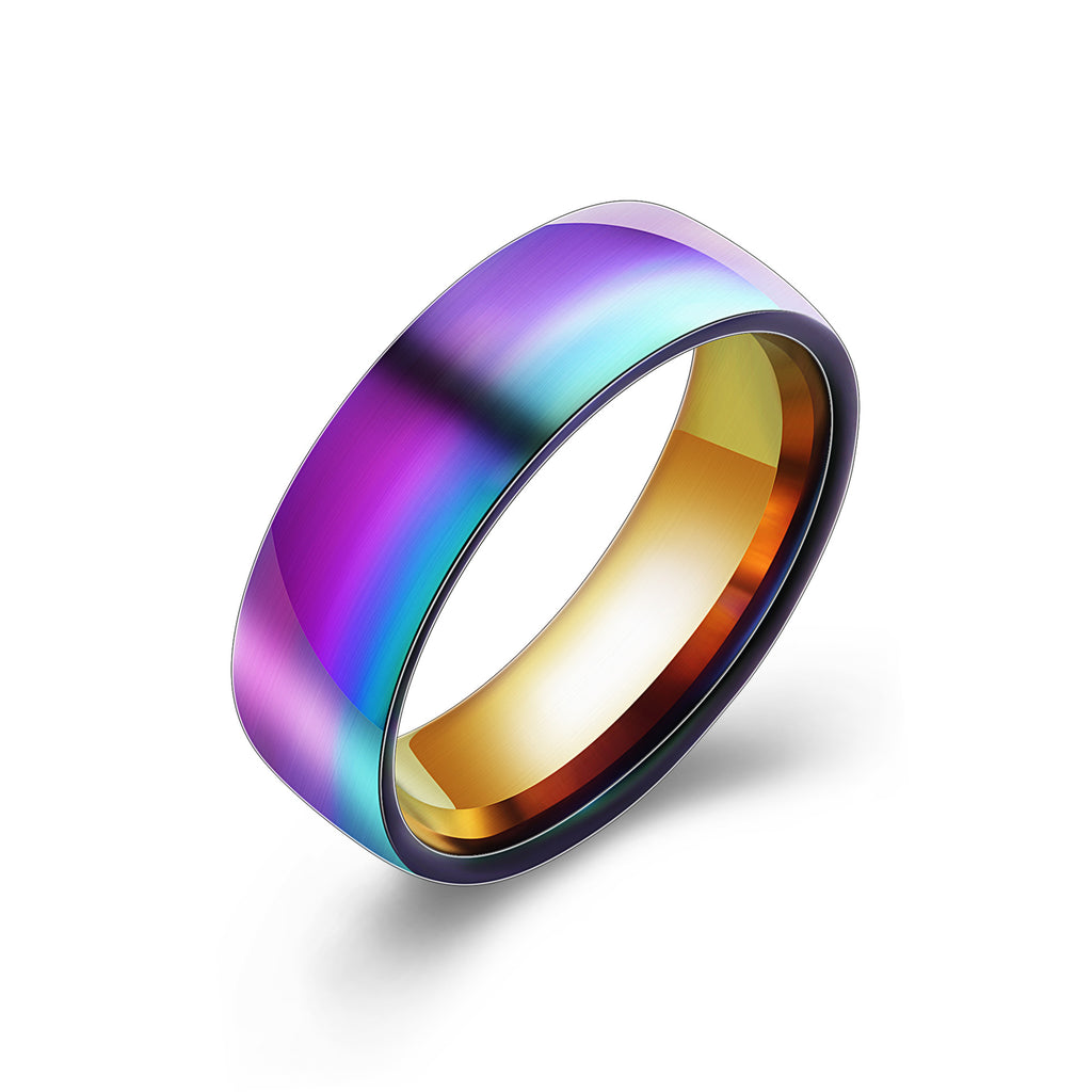 Damen Ring mit elegantem, mehrfarbigem Farbverlauf Shop Nory