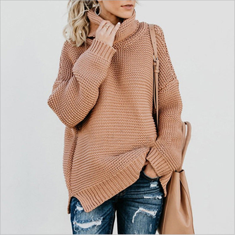 Damen kuscheliger Rollkragenpullover