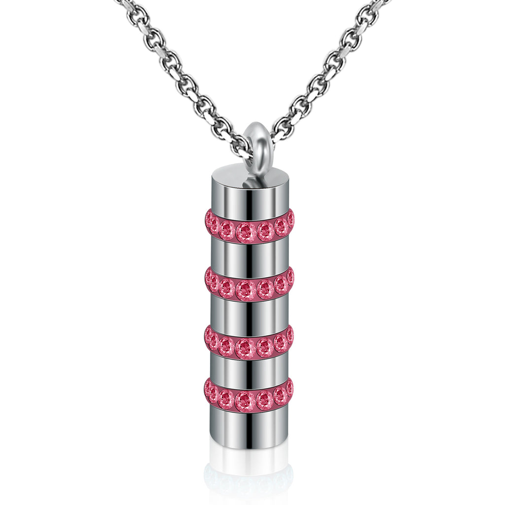 Damen stilvolle Edelstahl-Halskette mit eleganten schwarzen Zirkonia Shop Nory