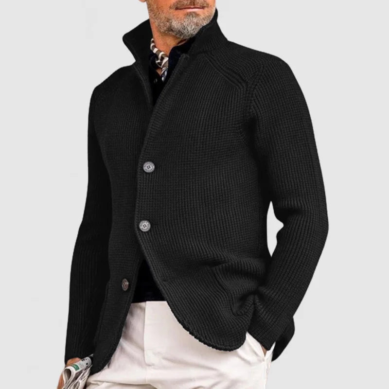 Stilvolle Herrenjacke Mit Stehkragen