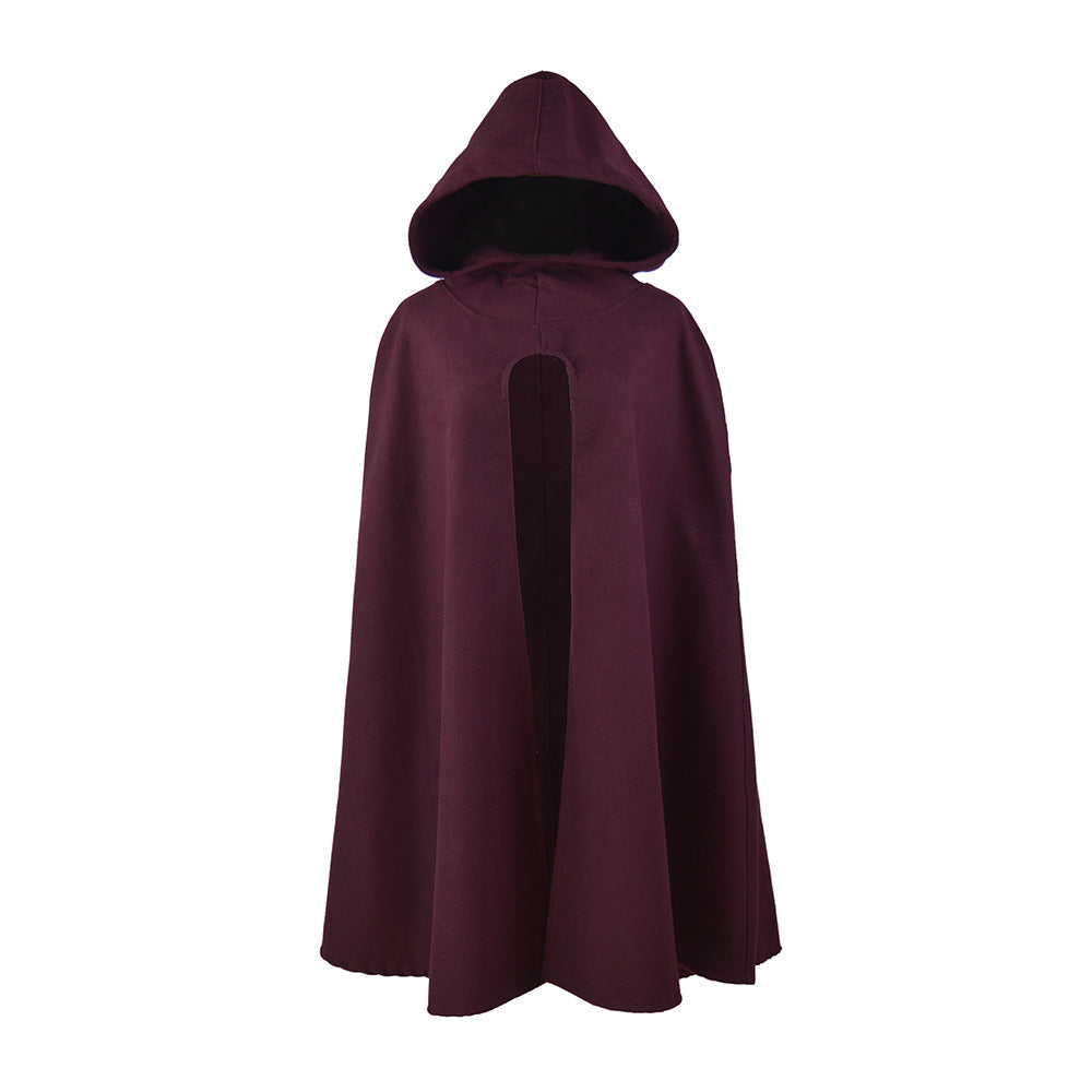 Damen Kapuzen-Umhang aus Fleece mit weitem A‑Linien‑Cape und Frontschlitz Shop Nory
