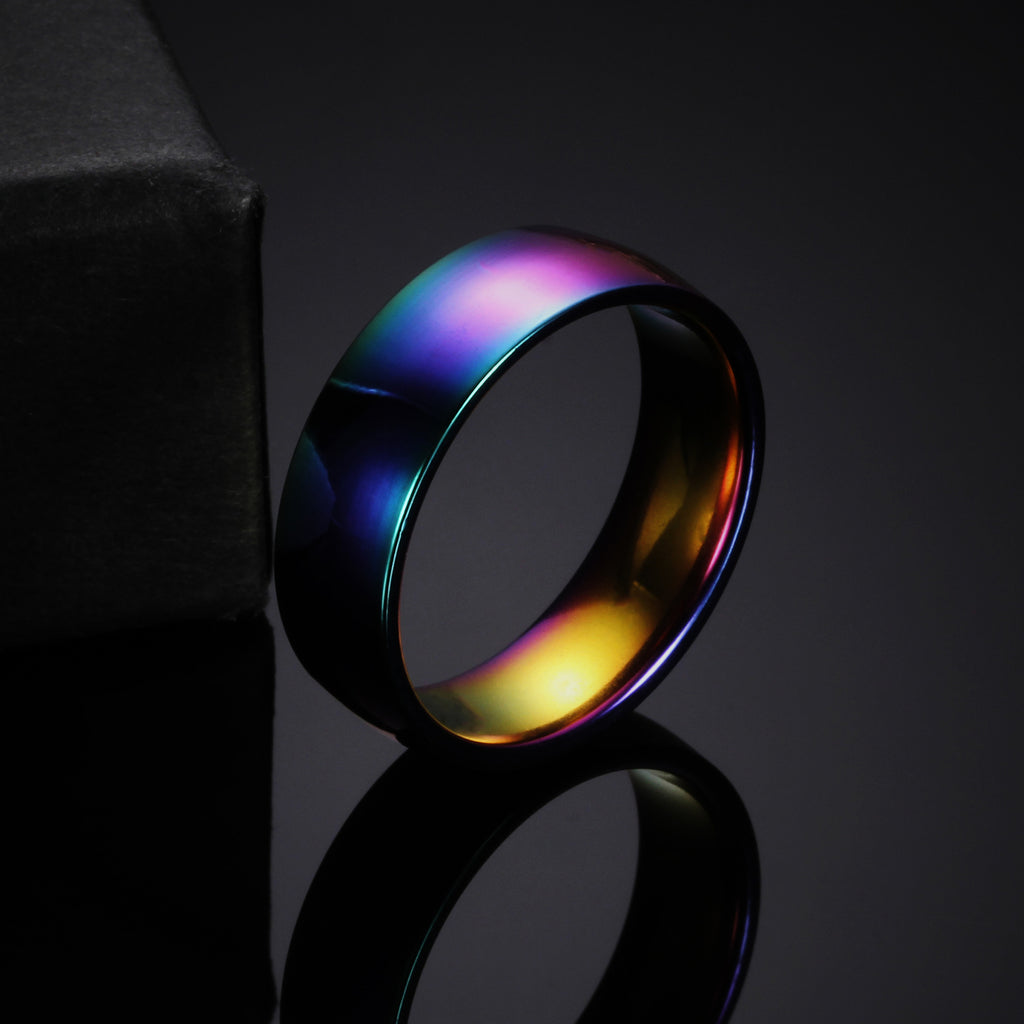 Damen Ring mit elegantem, mehrfarbigem Farbverlauf Shop Nory