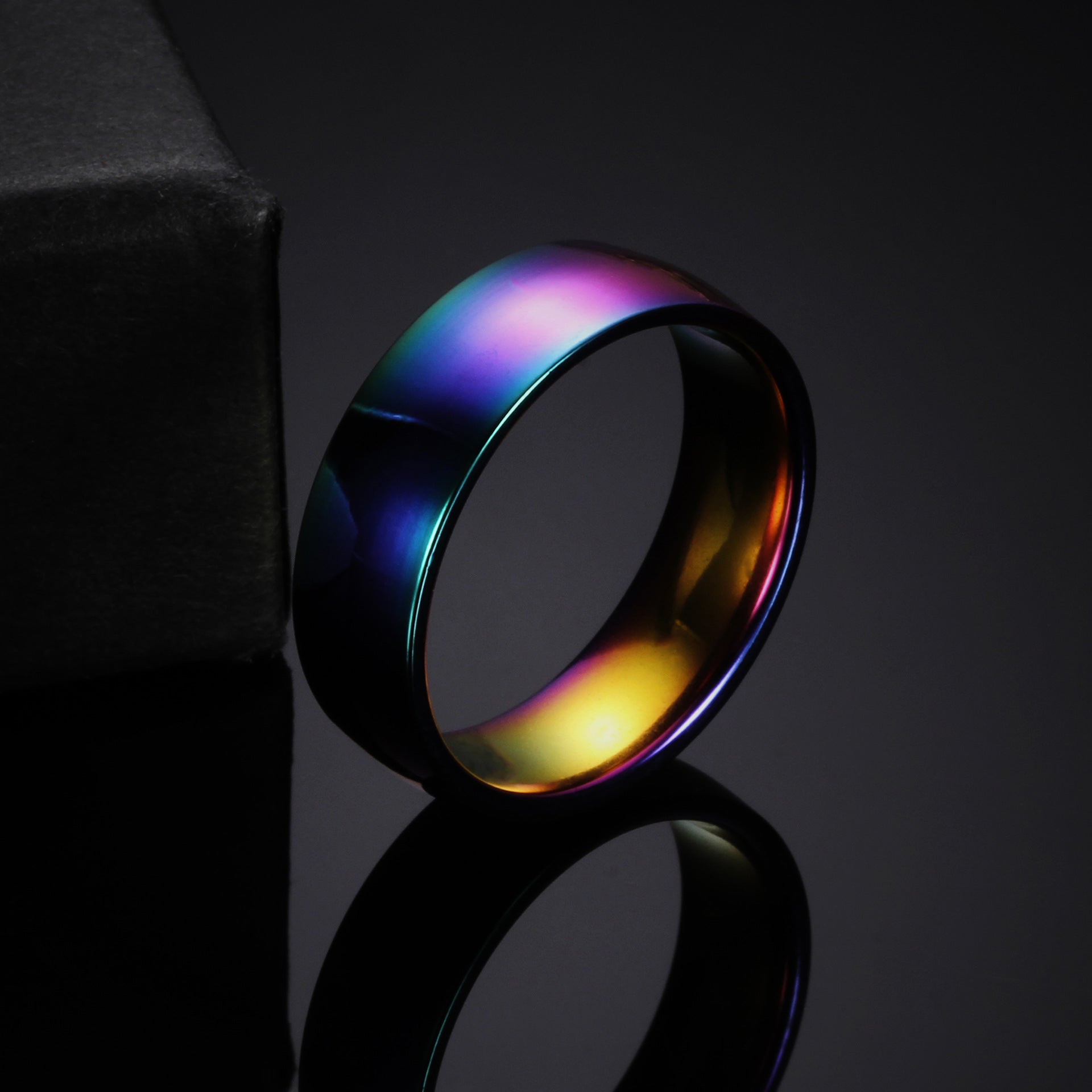 Damen Ring mit elegantem, mehrfarbigem Farbverlauf Shop Nory