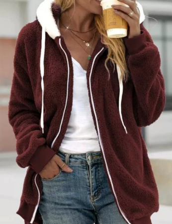ShopNory | Extra warmer Teddy-Fleece Zip Hoodie