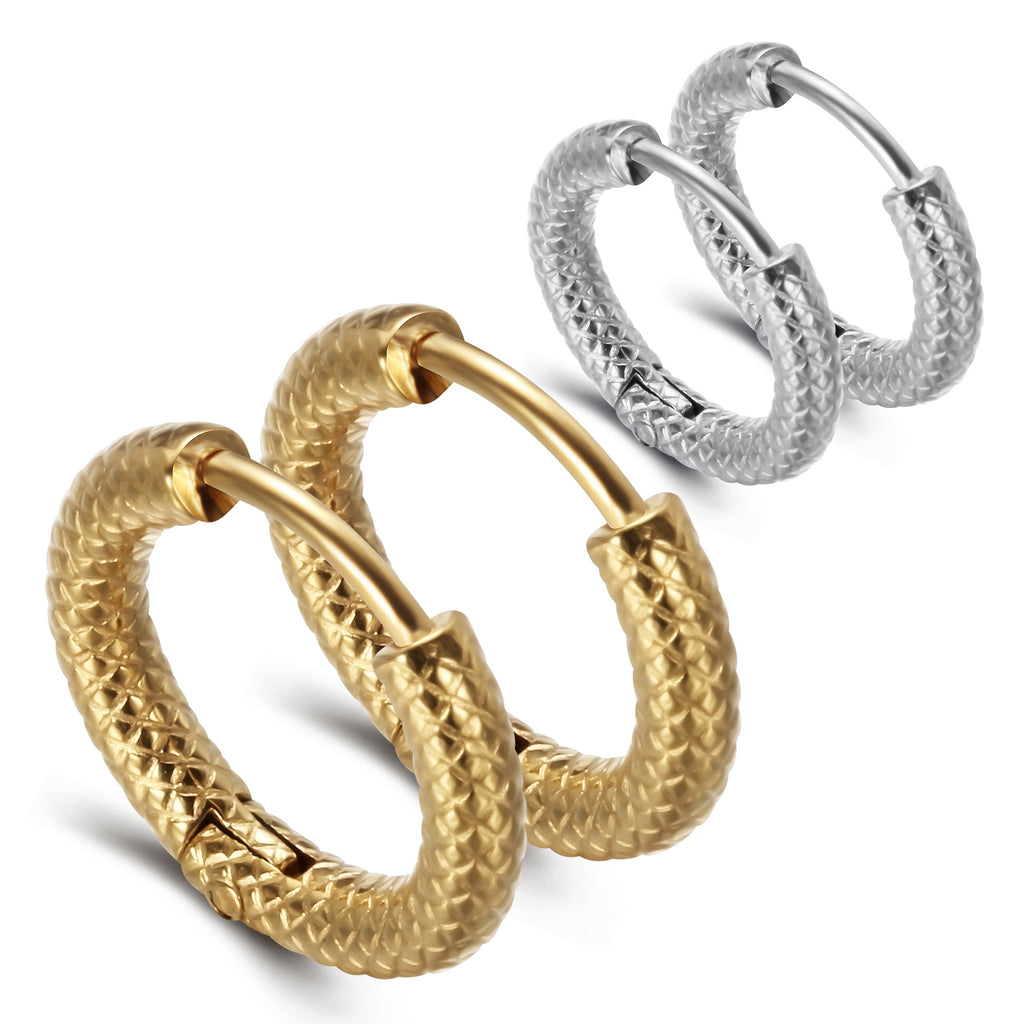 Damen Creolen mit geflochtenem Design Shop Nory
