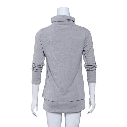 Damen Langer Rollkragen-Layering-Tunika aus weichem Jersey Shop Nory