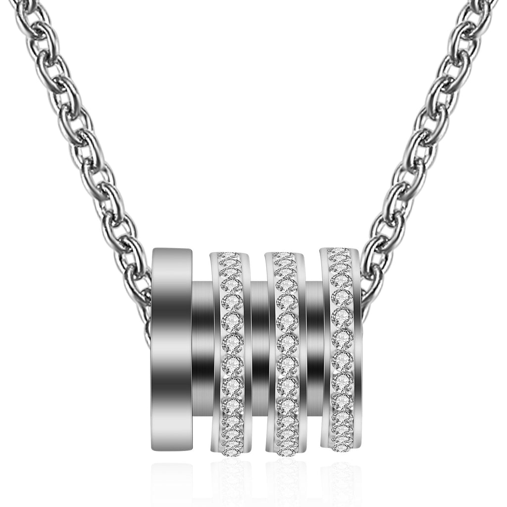Damen eleganter Halskette mit funkelnden Zirkonia-Steinen Shop Nory
