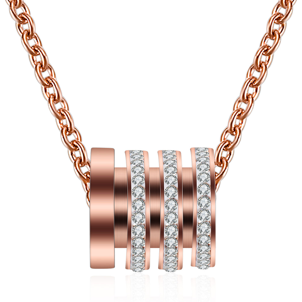 Damen eleganter Halskette mit funkelnden Zirkonia-Steinen Shop Nory
