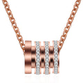 Damen eleganter Halskette mit funkelnden Zirkonia-Steinen Shop Nory