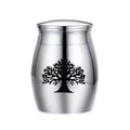 Damen Edelstahl Urne mit Baum-Motiv Shop Nory