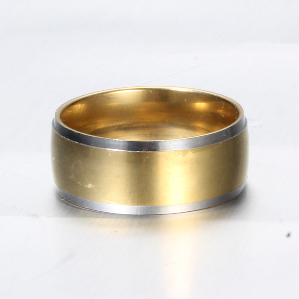Herren Titanring mit glänzenden Akzenten Shop Nory