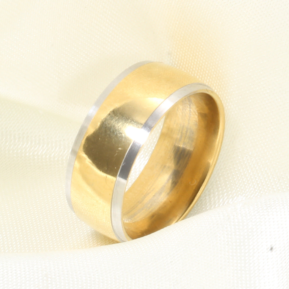 Herren Titanring mit glänzenden Akzenten Shop Nory