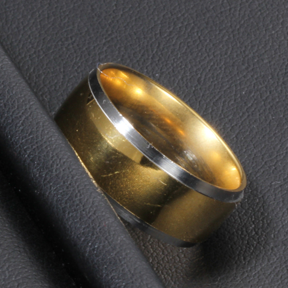 Herren Titanring mit glänzenden Akzenten Shop Nory