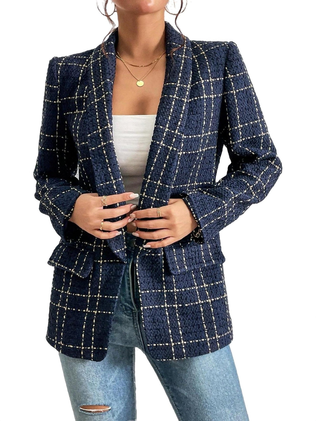 Karierter Blazer