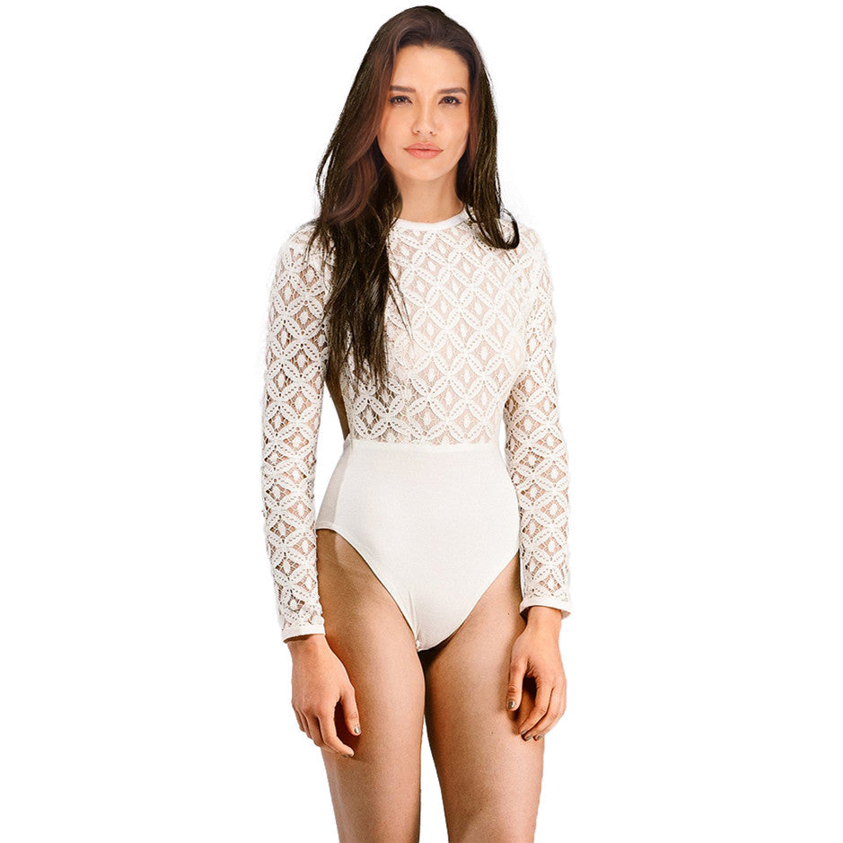 Damen Langärmeliges Spitzenabendkleid mit Tüll-Ombré-Rock Shop Nory