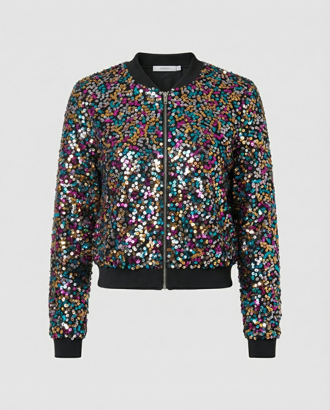 Pailletten Bomberjacke Damen