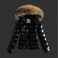 ShopNory | Jack mit Pelzkragen - stilvolle schwarze Damen Winterjacke