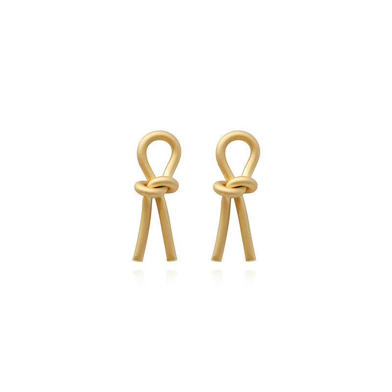 Ohrringe "Esme" im Knoten Design - 18k vergoldet | Shop Nory