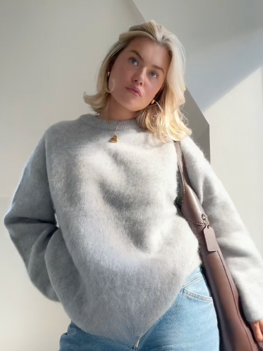 weicher Mohair-Strickpullover