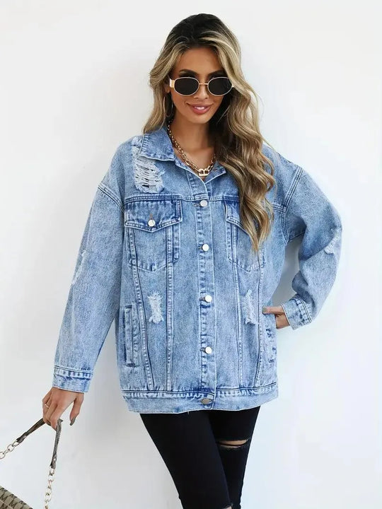 Oversized Jeansjacke für Damen
