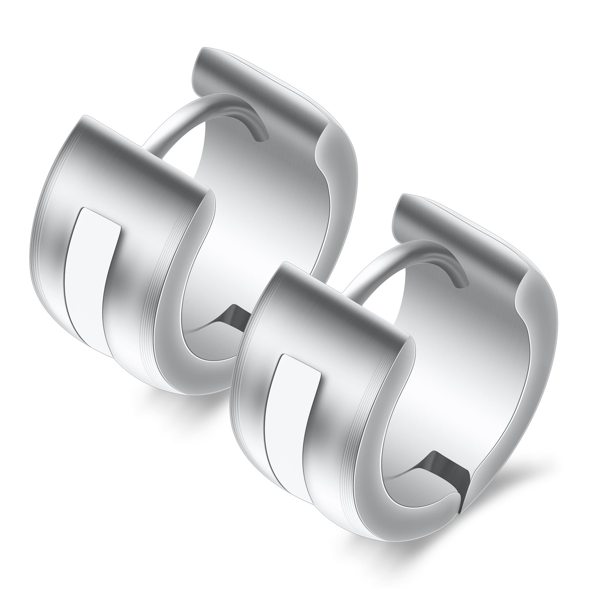 Damen Creolen mit modernem minimalistischen Design Shop Nory